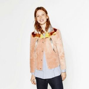 Zara Reversible Lambskin Moto Jacket